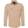 Clay Long Sleeved Closed Australian Work Shirt