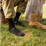 Mens Merino Wool Mid-Calf Lightweight Tactical Cushioned Boot Socks