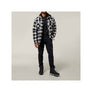 Hard Yakka Quilted Flannel Shacket - Grey