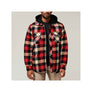 Hard Yakka Quilted Flannel Shacket - Red