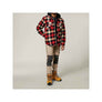 Hard Yakka Quilted Flannel Shacket - Red