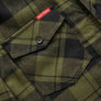 Hard Yakka Quilted Flannel Shacket - Fern