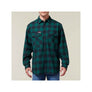 Hard Yakka Long Sleeve Check Flannel Shirt - Green