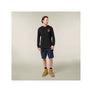 Hard Yakka Hooded Long Sleeve Tee - Black