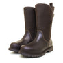 Wasserdichte Quebec-Stiefel mit Reißverschluss, mittelhoch, braun