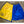 Yellow and Royal Blue Harlequin Rugby Shorts