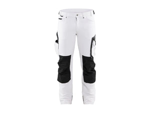 4-way-stretch painter's Work Trousers - White/Dark grey - 32L