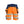 Hi-Vis shorts 4-way stretch - Orange/Navy blue - 30R