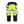 Hi-vis Pirate Work Trousers 4-way Stretch - Hi-vis yellow/navy blue - 30R