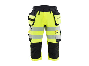Hi-vis Pirate Work Trousers 4-way Stretch - Hi-vis yellow/Black - 30R