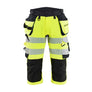 Hi-vis Pirate Work Trousers 4-way Stretch - Hi-vis yellow/Black - 30R