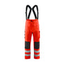 Rain Work Trousers Hi-Vis LEVEL 2 - Red hi-vis - 4XL