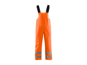 Bib Work Trousers Hi-Vis Level 3 - Orange - 4XL
