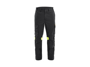 Inherent Work Trousers - Black/Hi-vis yellow - 30R