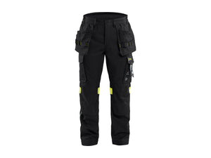 Craftsman Inherent Work Trousers - Black/Hi-vis yellow - 30R