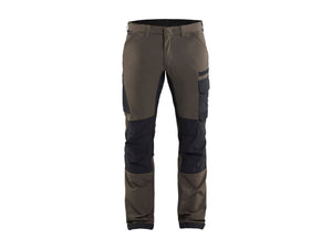 4-way-stretch service Work Trousers - Dark olive green/Black - 30R