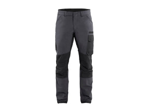 4-way-stretch service Work Trousers - Mid grey/Black - 30R