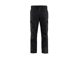 Industry Work Trousers stretch - Black/Hi-vis yellow - 30L