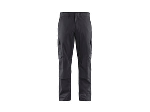 Industry Work Trousers stretch with knee pad pockets - Mid grey/Black - 30L