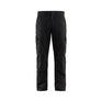 Industry Work Trousers stretch with knee pad pockets - Black/Hi-vis yellow - 30L