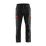 Service Work Trousers with stretch - Black/Red - 30R