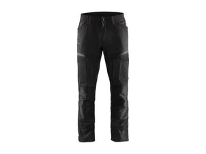 Service Work Trousers with stretch - Black/Dark grey - 30R