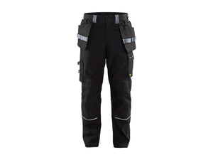 Flame resistant craftsman Work Trousers - Black/Grey - 30R