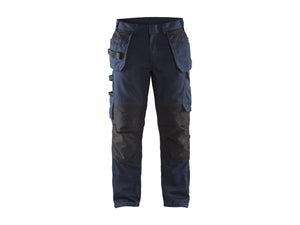 Service Work Trousers with stretch and tool pockets - Dark navy/Black - 30R