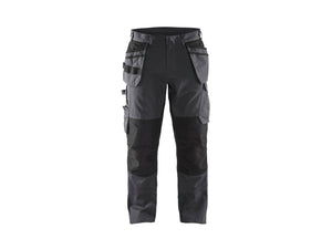 Service Work Trousers with stretch and tool pockets - Mid grey/Black - 30R