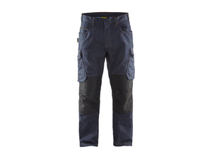 Service Work Trousers Denim Stretch - Navy blue/Black - 30R