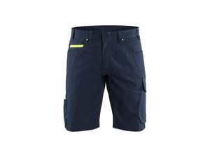 Service Shorts - Dark navy blue/Hi-vis yellow - 30R