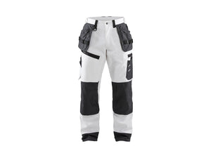 X1500 Painters Work Trousers - White/Dark grey - 28R