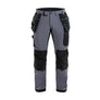 Craftsman Work Trousers 4-way stretch - Mid grey/Black - 30R