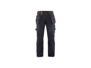 Craftsman Work Trousers 4-way stretch - Black/Red - 30R