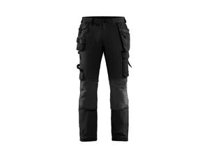 Craftsman Work Trousers 4-way stretch - Black/Dark grey - 30R