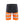 Hi-Vis shorts with stretch - Mid grey/ Hi-Vis Orange - 30R