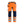 Hi-Vis Work Trousers with Stretch - Orange/Navy blue - 30L