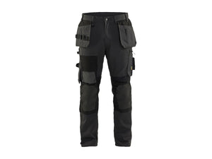 Craftsman Work Trousers with stretch - Dark grey/black - 30R