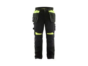 Craftsman Work Trousers - Black/Hi-vis yellow - 30R