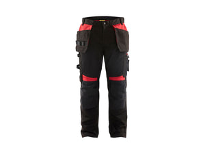 Craftsman Work Trousers - Black/Red - 30R