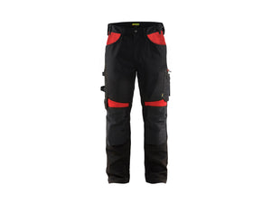 Craftsman Work Trousers - Black/Red - 30R
