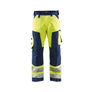 Hi-Vis Work Trousers - Hi-vis yellow/navy blue - 30R