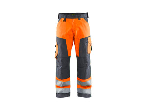 Hi-Vis Work Trousers - Hi-Vis Orange/Mid grey - 30R