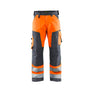 Hi-Vis Work Trousers - Hi-Vis Orange/Mid grey - 30R
