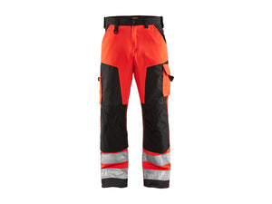Hi-Vis Work Trousers - Red hi-vis/black - 30R