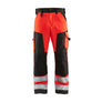 Hi-Vis Work Trousers - Red hi-vis/black - 30R
