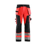 Hi-Vis craftsman Work Trousers - Red hi-vis/black - 30R