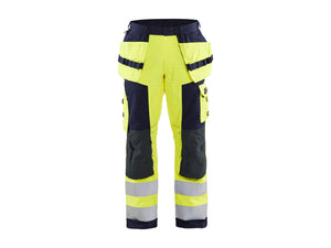 Multinorm Craftsman Work Trousers - Hi-vis yellow/navy blue - 30R