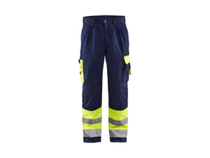 Hi-Vis Work Trousers - Hi-vis yellow/navy blue - 30S