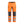 Hi-Vis Work Trousers with stretch - Hi-Vis Orange/Mid grey - 30L